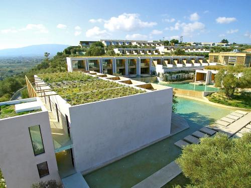 Hotel complex with green roofs